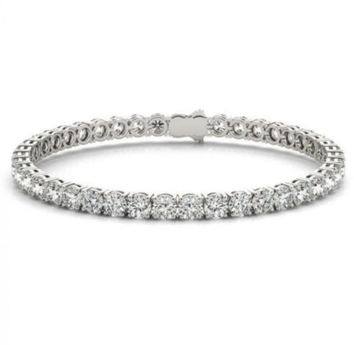 Diamond bracelet on a model's arm