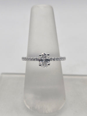Oval Diamond Engagement Ring