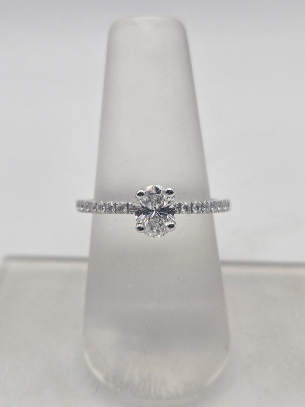 Oval Diamond Engagement Ring