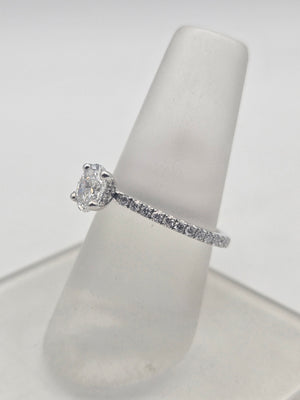 Oval Diamond Engagement Ring