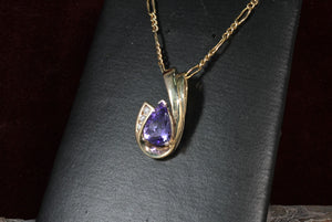 Sale! Tanzanite and Diamond Accent Pendant