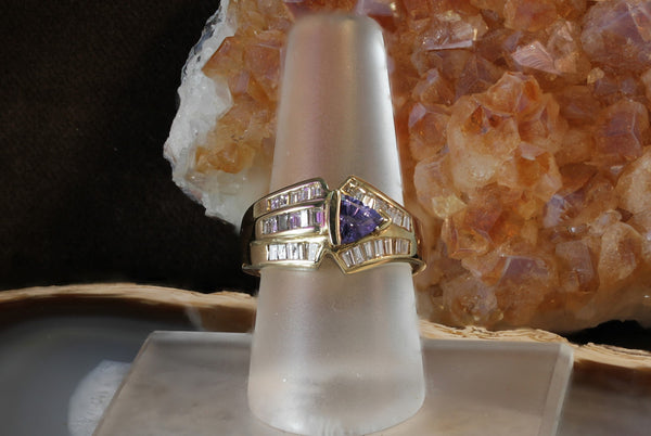 Sale! Tanzanite and Diamond Ring