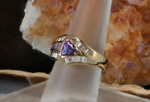 Sale! Tanzanite and Diamond Ring