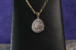 Sale! Teardrop Diamond Pendant