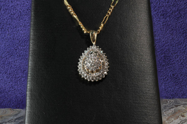 Sale! Teardrop Diamond Pendant