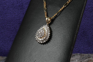 Sale! Teardrop Diamond Pendant