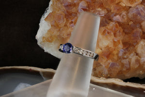 Sale! Sapphire and Diamond Band Ring