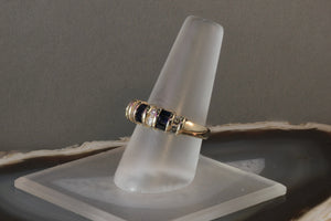 Sale! Sapphire and Diamond Alternating Band