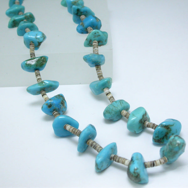 Vintage Turquoise Bean Necklace