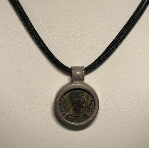 Ancient Roman Coin on Cord