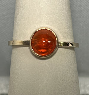 Pretty Mexican Fire Opal Ring