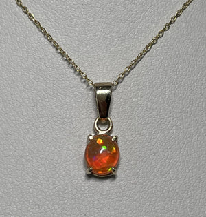 Mexican Fire Opal Pendant