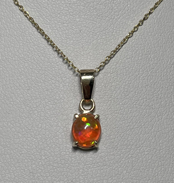 Mexican Fire Opal Pendant