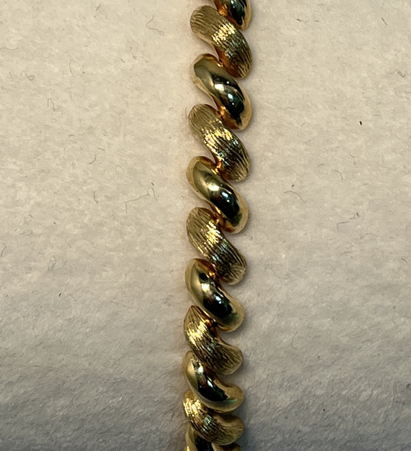 14 Karat Yellow Gold San Marco Bracelet