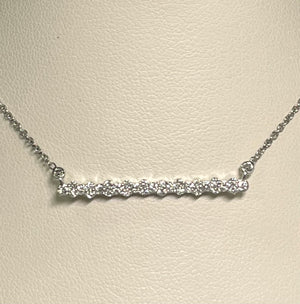 Diamond Bar Necklace