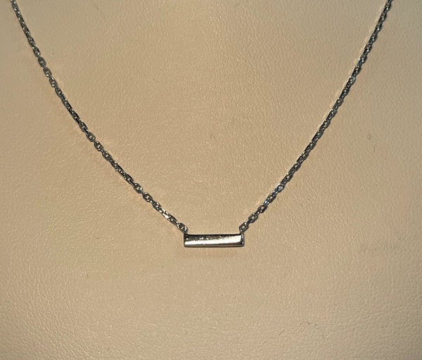 Sterling Silver Small Bar Neckace