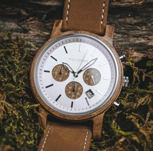 Holzkern Underwood (Walnut/Silver) Men's Watch