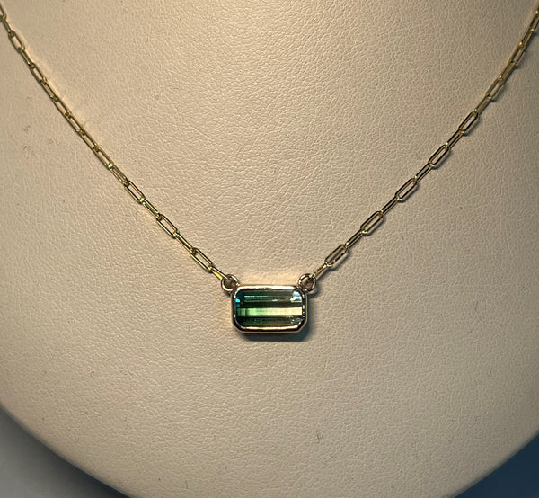 Colorfade Green Tourmaline Pendant