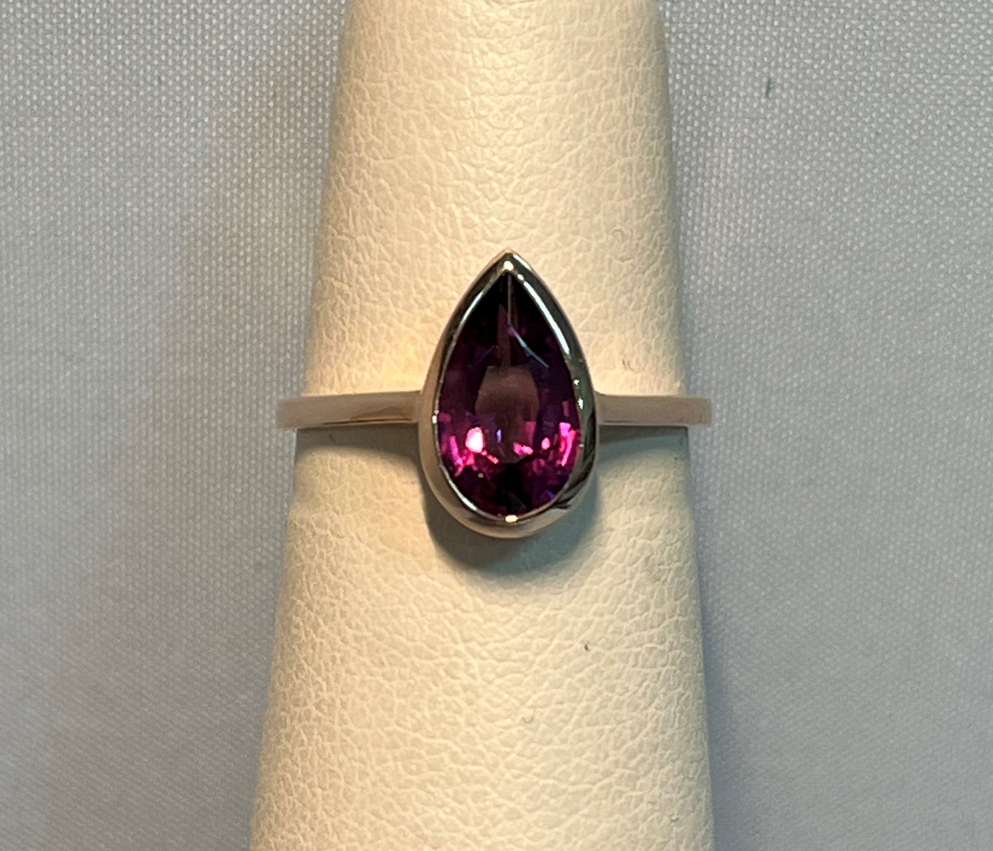 Garnet pear ring sale