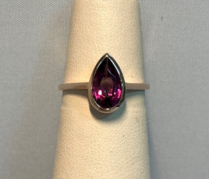 Pear Shaped Grape Garnet ring