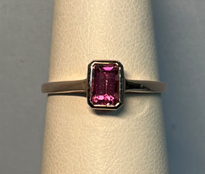 Rose Gold Pink Tourmaline Ring