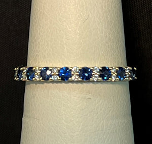Pretty Sapphire and Diamond Ring