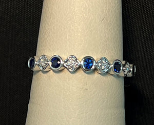 Sapphire and Diamond Ring