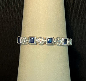 Sapphire and Diamond Ring