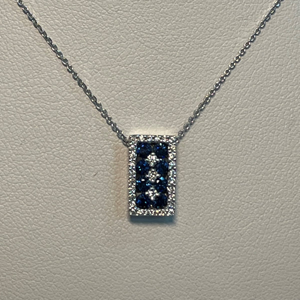 Very pretty Sapphire and Diamond Pendant