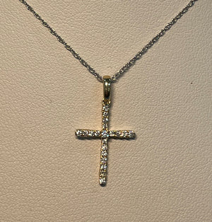 Pretty Diamond Cross Pendant