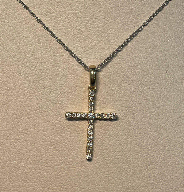 Pretty Diamond Cross Pendant