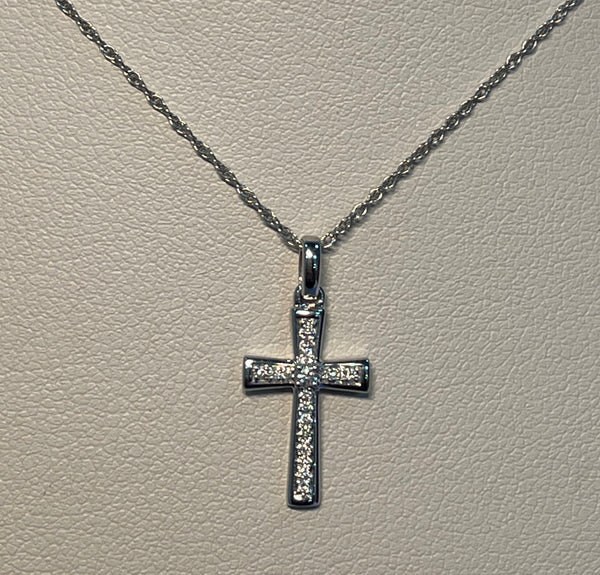 Dainty Diamond Cross Pendant