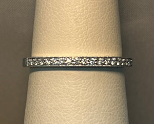 Milgrain Edge Diamond Band