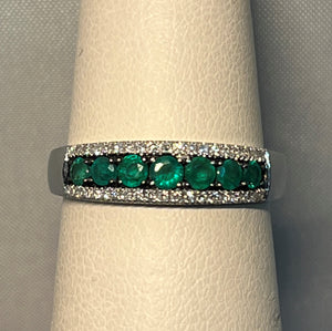 Gorgeous Emerald and Diamond Ring