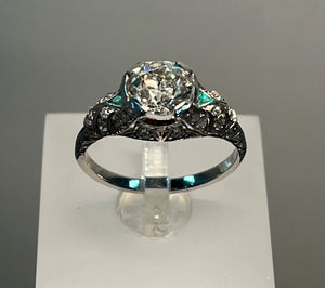 Platinum Vintage Diamond Ring