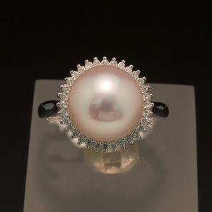 Sale! Pearl and Diamond Ring