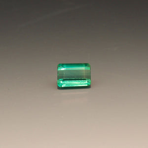 Natural Emerald Cut Blue-Green Tourmaline