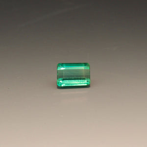 Natural Emerald Cut Blue-Green Tourmaline