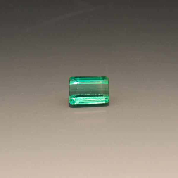 Natural Emerald Cut Blue-Green Tourmaline