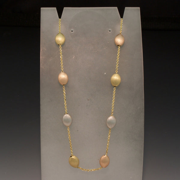 14K Tri-Color Gold Necklace