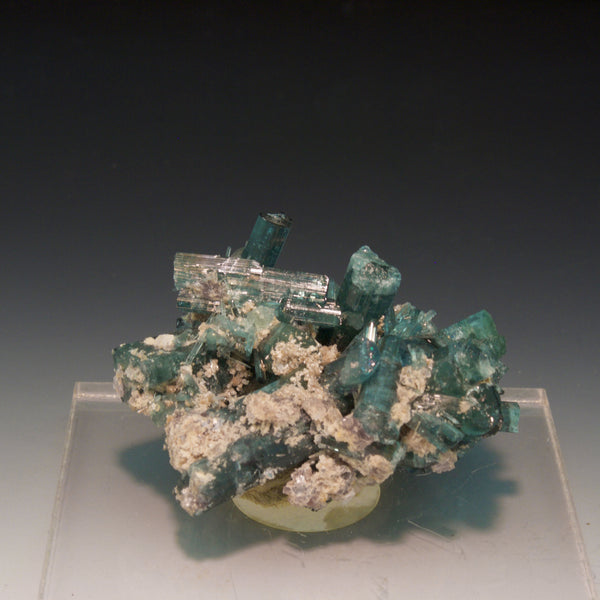 Blue Tourmaline Cluster Mineral Specimen