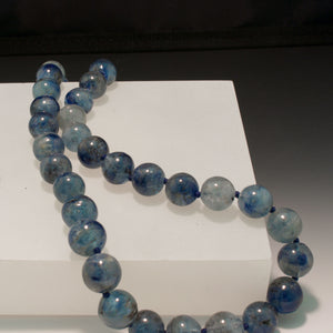 Sterling Silver Kyanite Bead Necklace