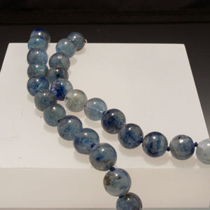 Sterling Silver Kyanite Bead Necklace
