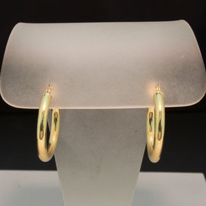 14K Yellow Gold Hoop Earrings