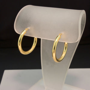 14K Yellow Gold Hoop Earrings