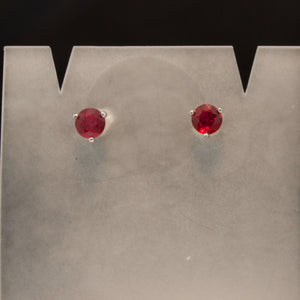 Burmese Ruby Earrings