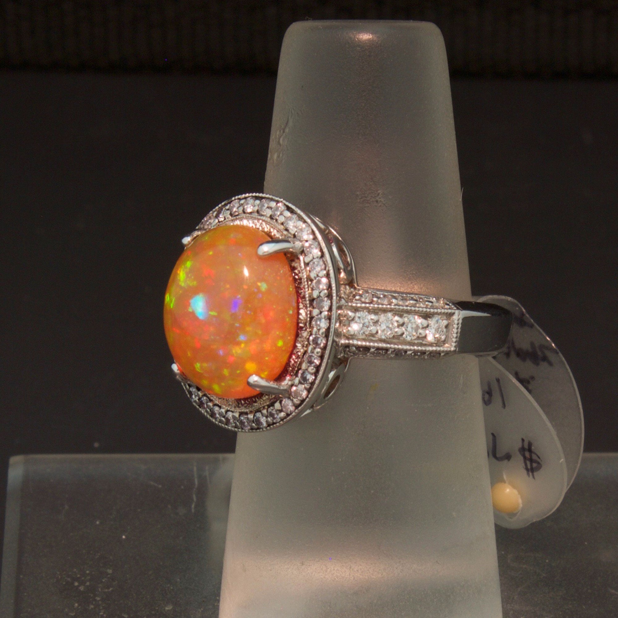 CEYLONMINE Fire Opal Ring Natural Opal Stone Original Stone Certified &  Astrological Purpose For Unisex Stone Opal Gold Plated Ring Price in India  - Buy CEYLONMINE Fire Opal Ring Natural Opal Stone