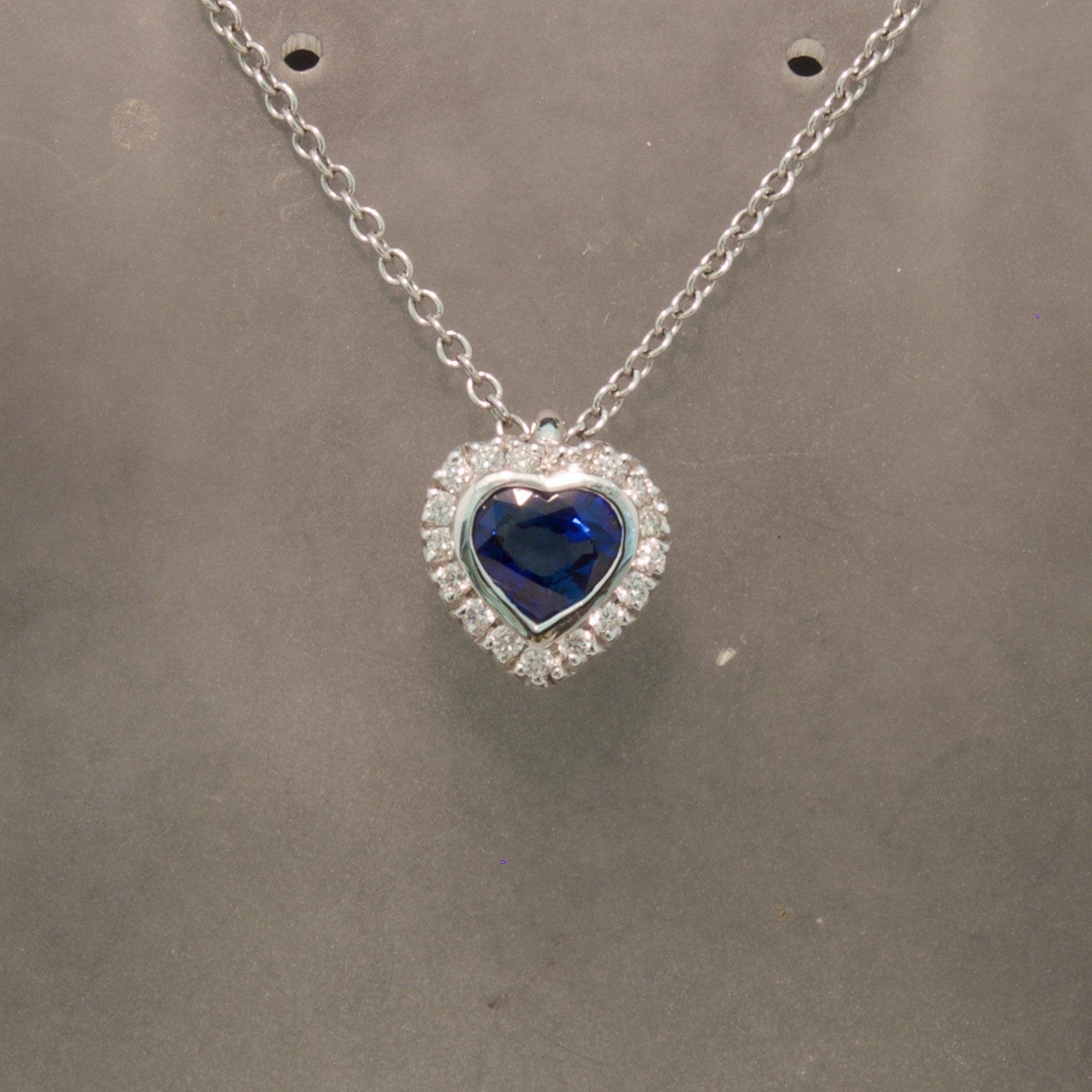 VBJ Signature Collection Multi Sapphire Diamond Necklace