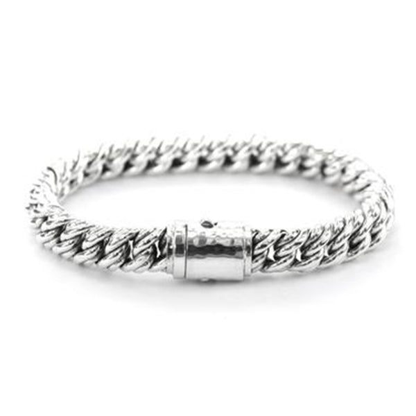 Fair trade Sterling Silver Heavy Link Chain Bracelet
