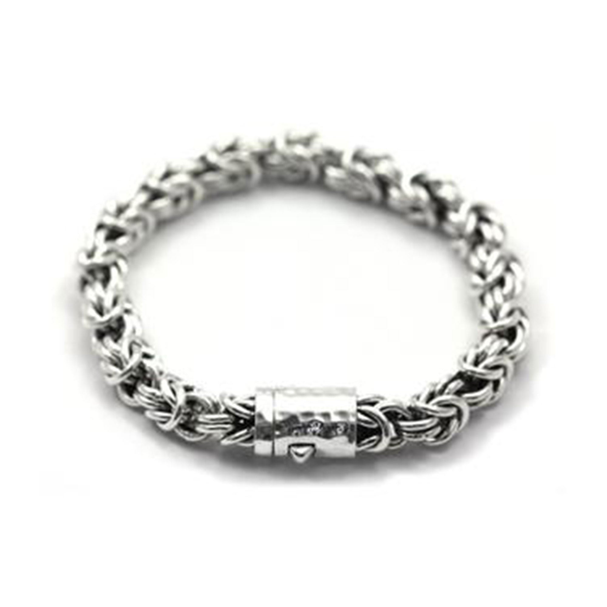 Women's Sterling Silver Byzantine Chain Bracelet (7.5